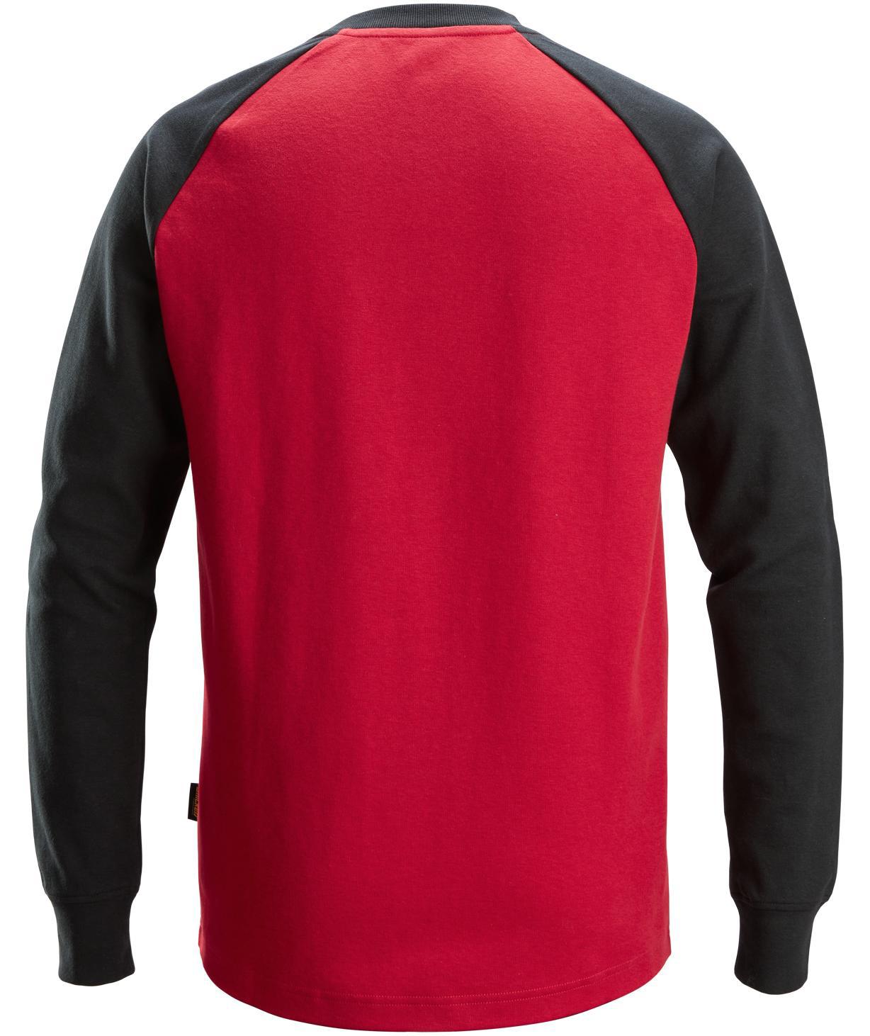 Snickers long-sleeved T-shirt 2840, Chili Red/Black, large image number 2