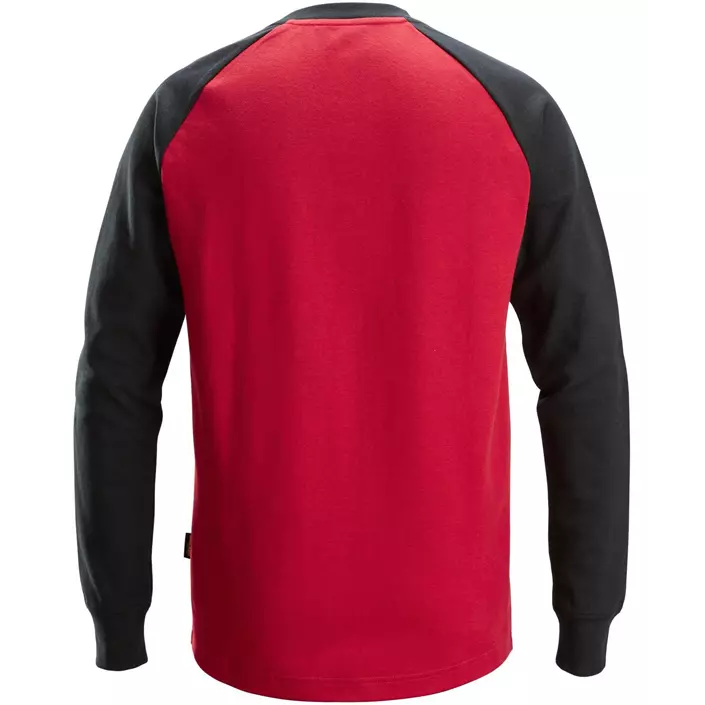 Snickers long-sleeved T-shirt 2840, Chili Red/Black, large image number 2