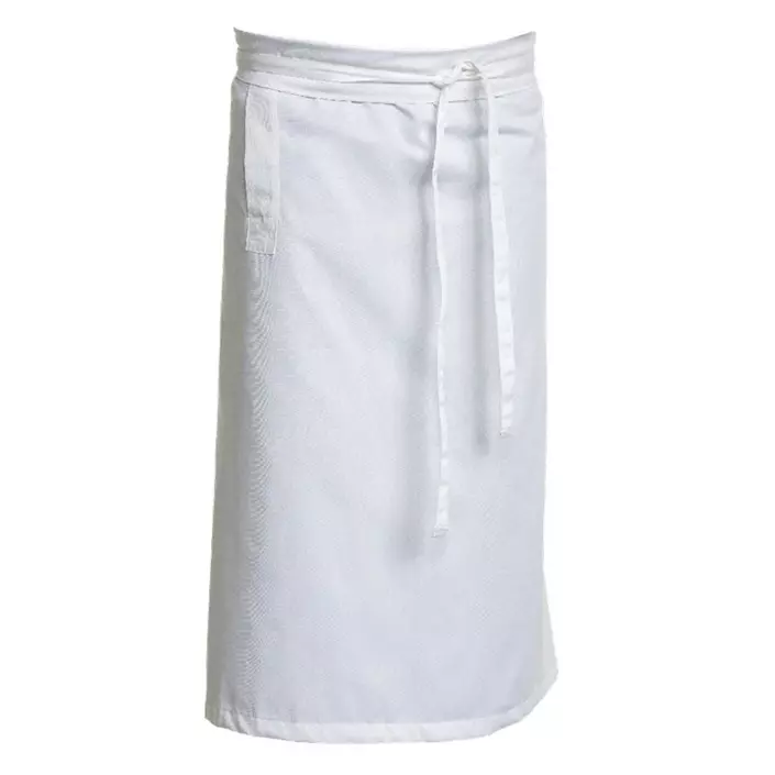 Nybo Workwear forkle med lommer, Hvit, Hvit, large image number 0