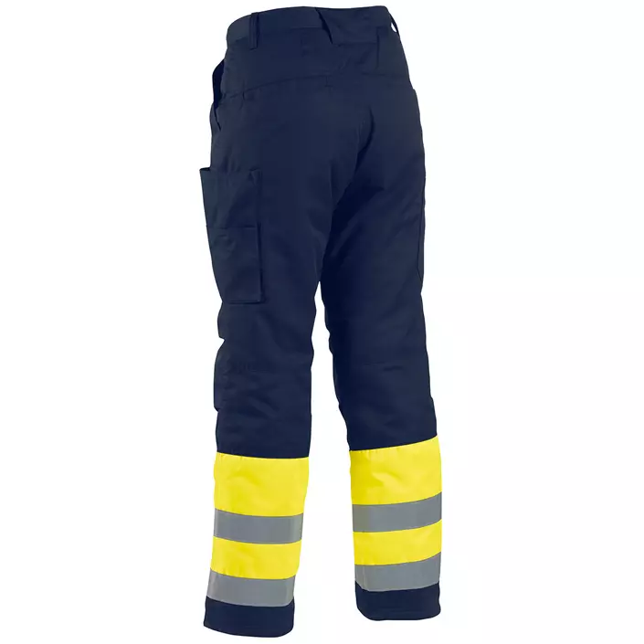 Blåkläder winter work trousers, Yellow/Marine, large image number 2