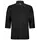 Segers 1501 3/4 sleeved chefs shirt, Black, Black, swatch