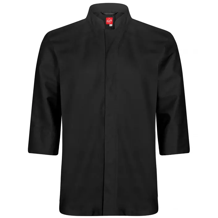Segers 1501 3/4 sleeved chefs shirt, Black, large image number 0