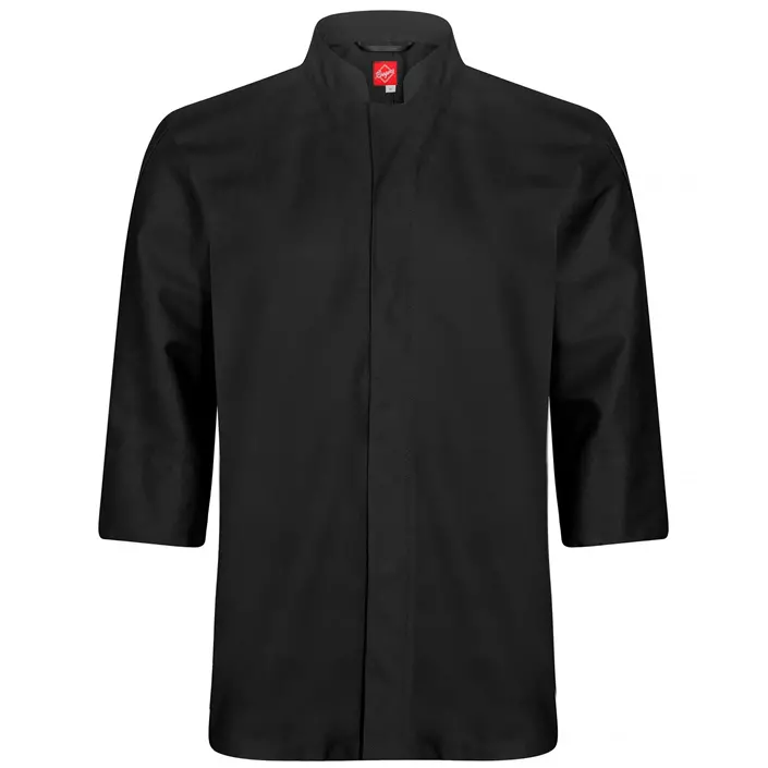 Segers 1501 3/4 ermet kokkeskjorte, Svart, large image number 0