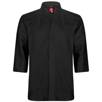 Segers 1501 3/4 ærmet kokkeskjorte, Sort