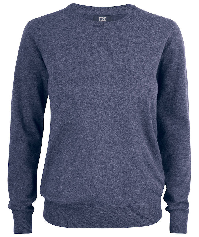 Cutter & Buck Oakville Crewneck dame, Navy melange, Navy melange, swatch