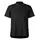 Segers 1023 slim fit short-sleeved chefs shirt, Black, Black, swatch