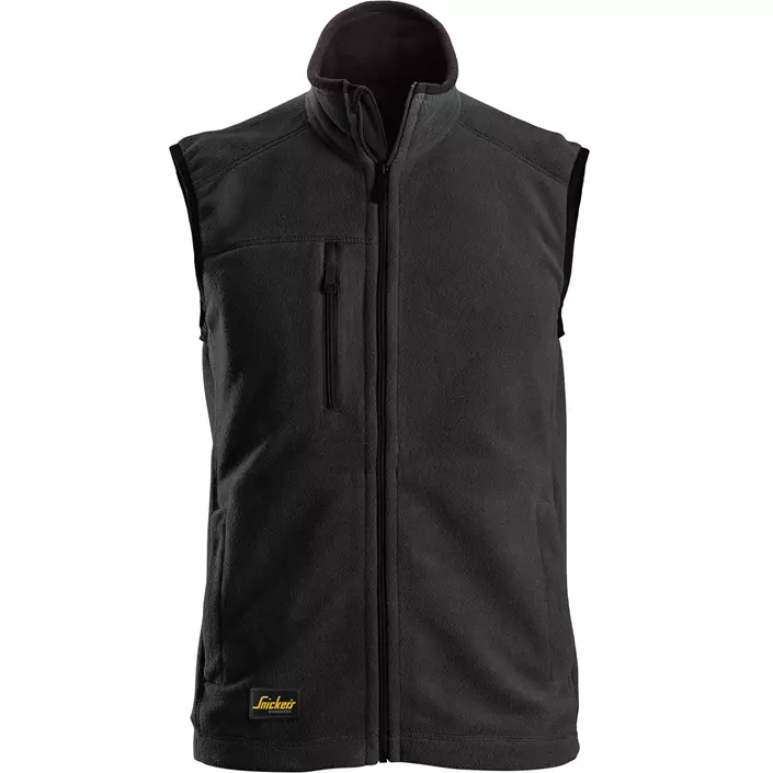 Snickers AllroundWork fleece vest, Black, large image number 0
