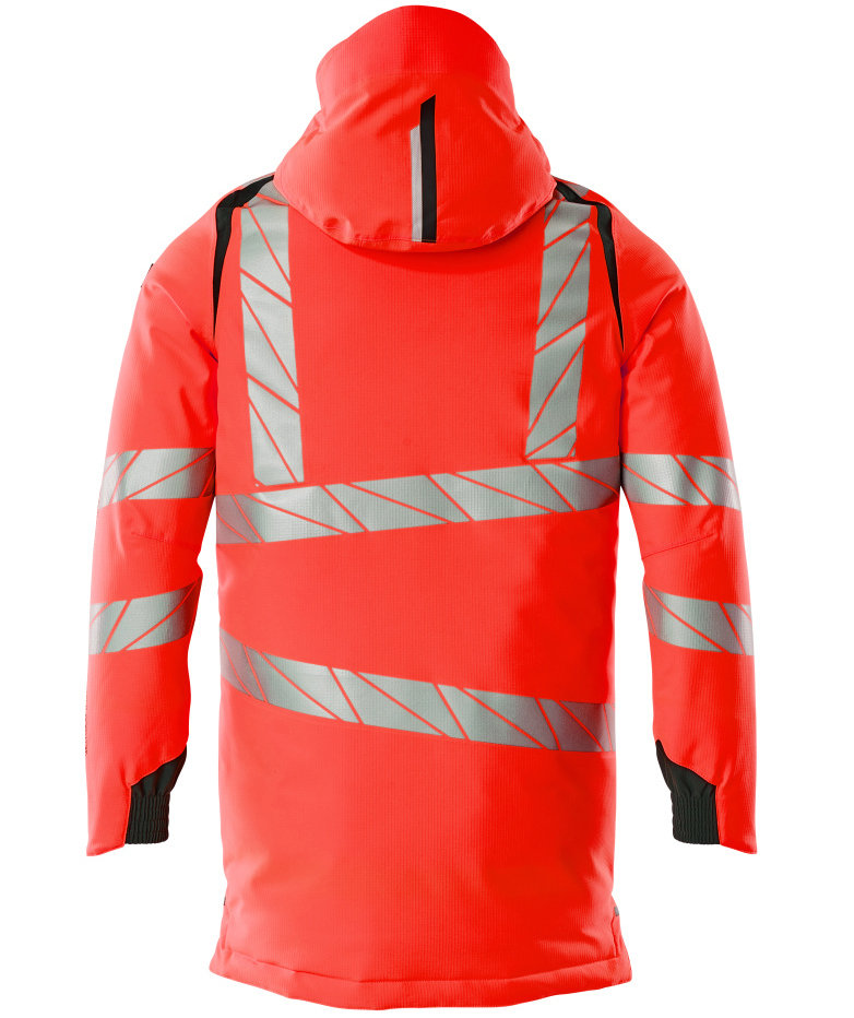 Mascot Accelerate Safe parkas, Hi-Vis Red/Dark Marine