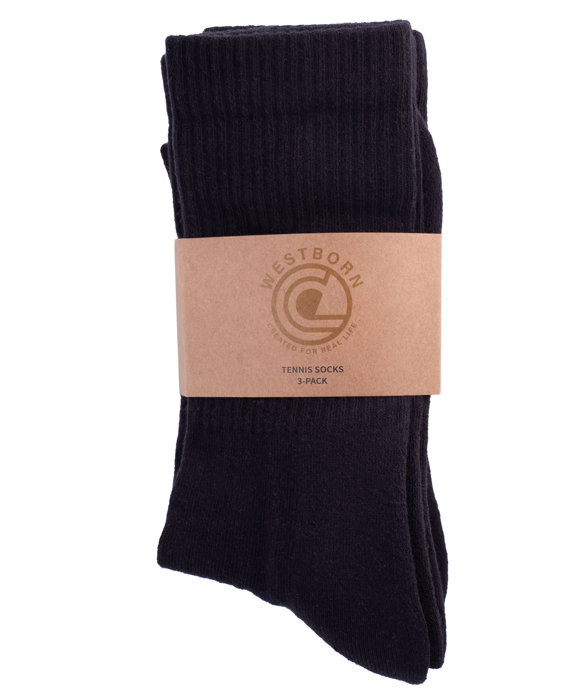 Westborn 3-pak tennisstr&oslash;mper