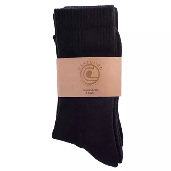 Westborn 3-pack Tennis socks, Black