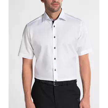 Eterna Fein Oxford Modern fit kortärmad skjorta, White