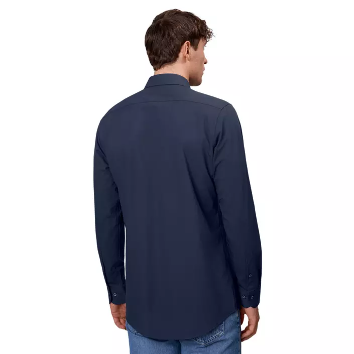 Seven Seas hybrid Slim fit skjorta, Navy, large image number 2