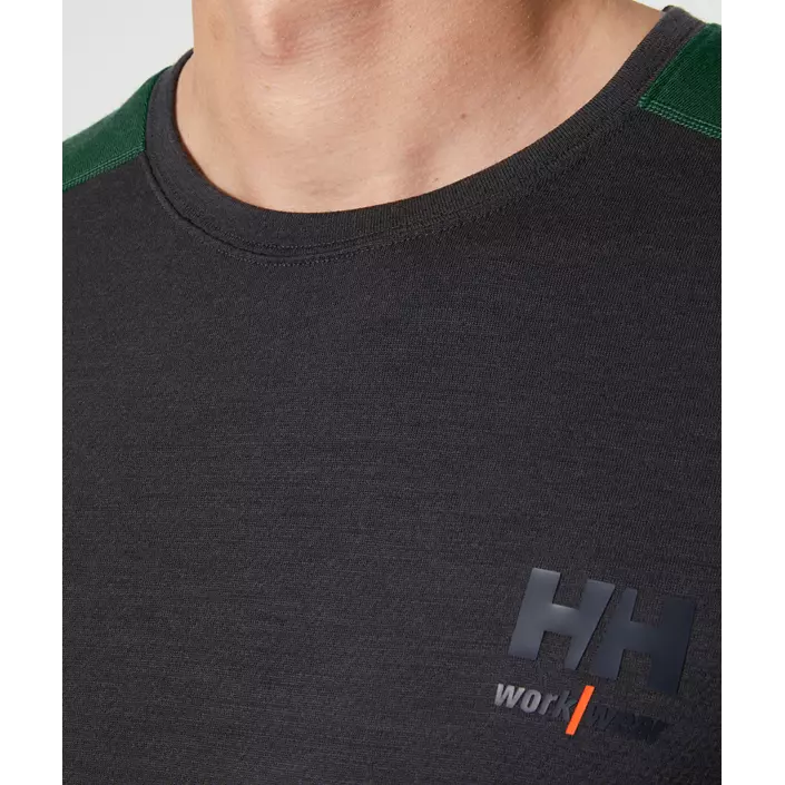 Helly Hansen Lifa Thermounterhemd mit Merinowolle, Grün, large image number 4