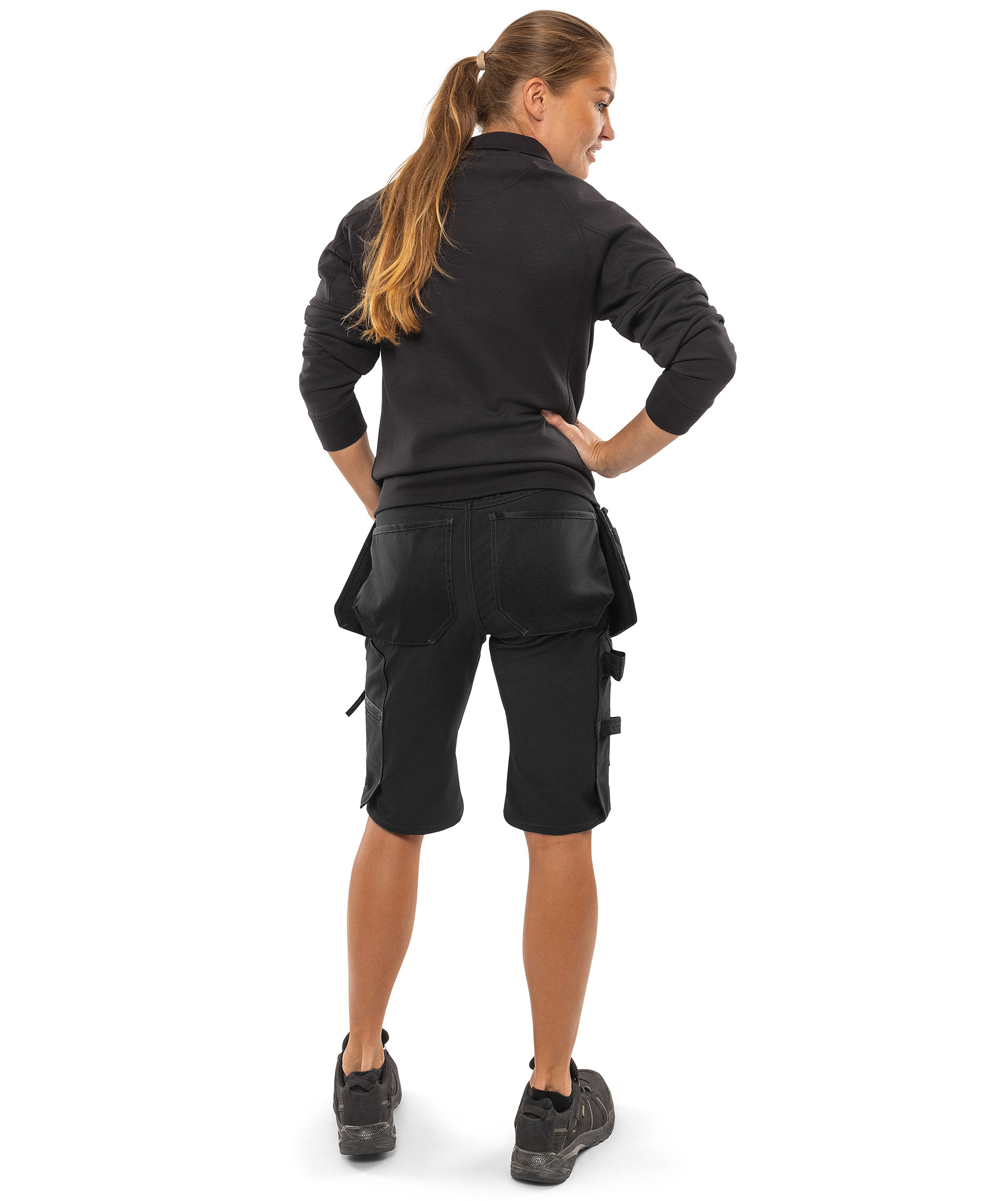 Fristads women's craftsman shorts 2904 GWM, Black, large image number 3