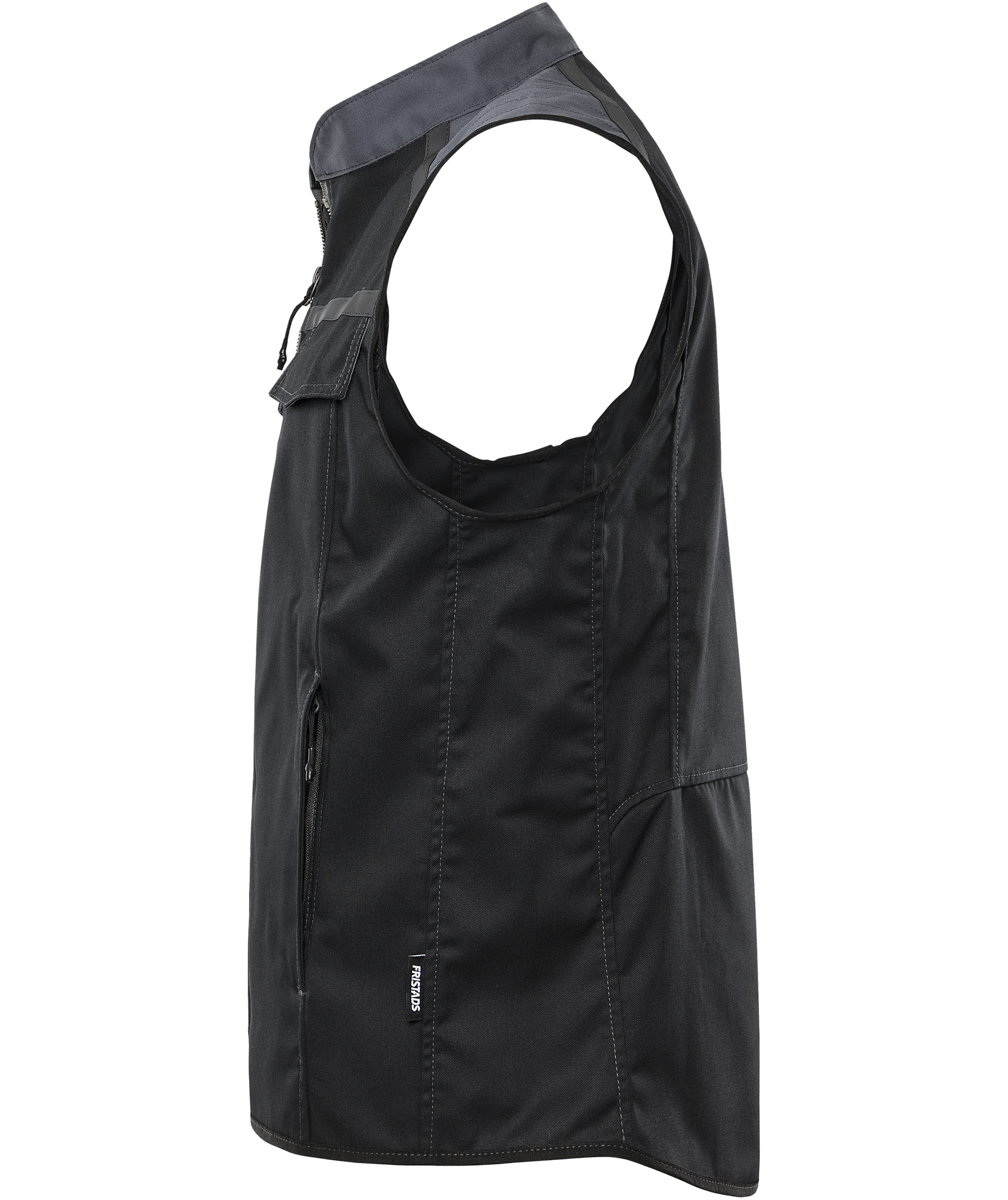 Fristads arbetsv&auml;st 5555 STFP, Svart/Gr&aring;, large image number 3