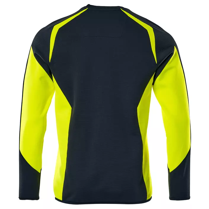 Mascot Accelerate Safe Sweatshirt, Dunkel Marine/Hi-Vis Gelb, large image number 1