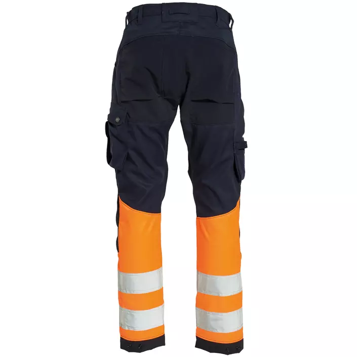 Tranemo Vision HV work trousers, Marine/Hi-Vis Orange, large image number 1