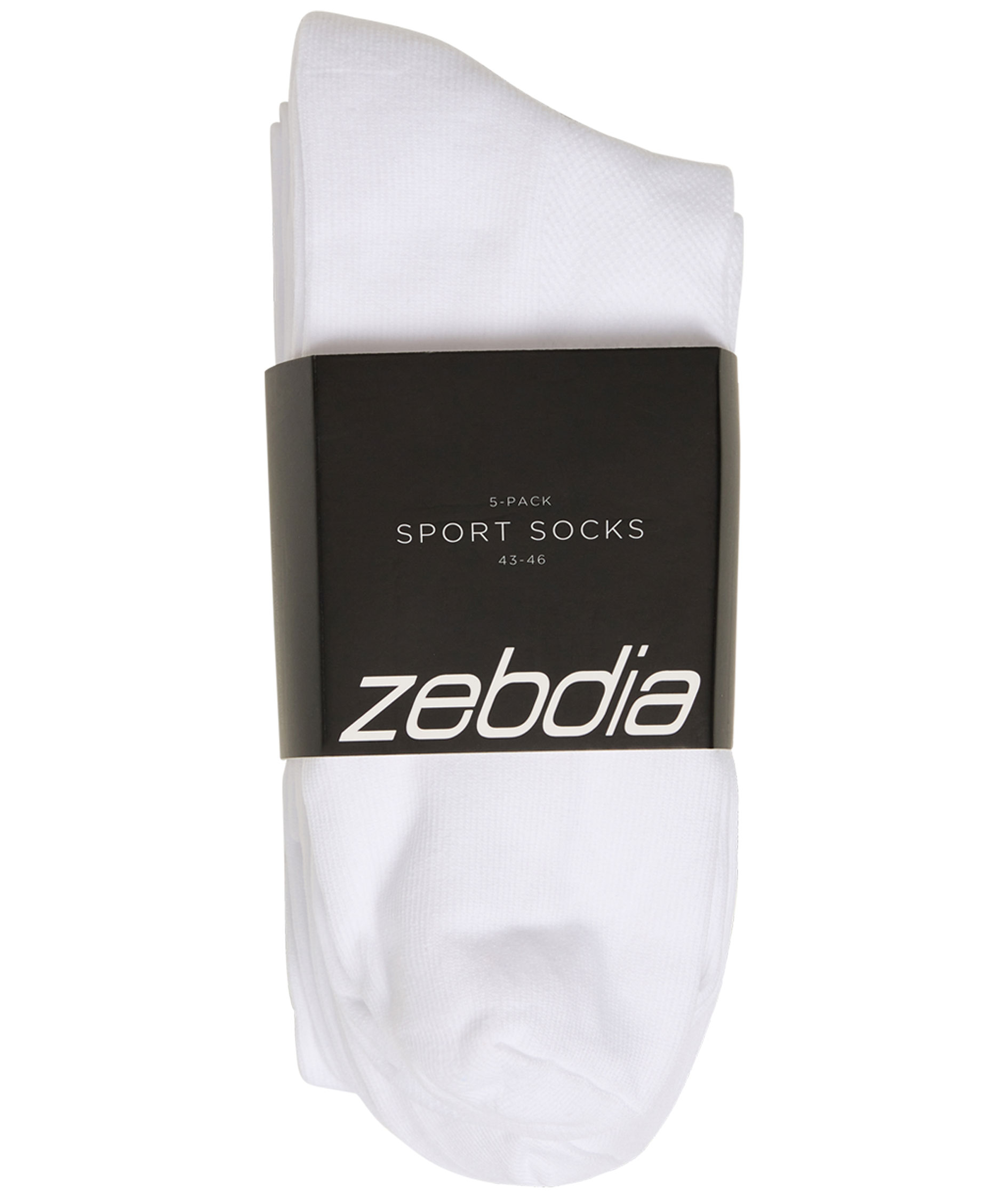 Zebdia 5-pack running socks, White, large image number 2