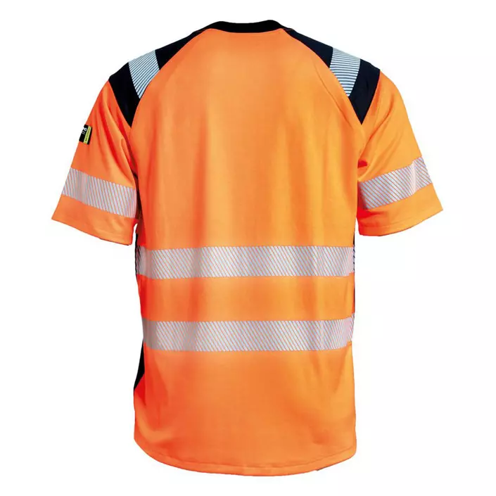 Tranemo T-skjorte, Hi-vis Oransje/Marineblå, large image number 1