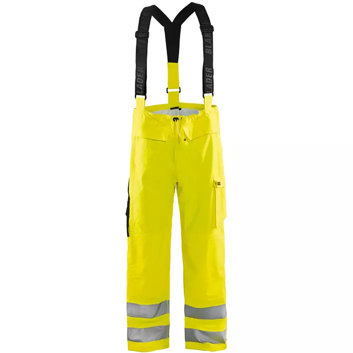 Blåkläder rain trousers, Hi-Vis Yellow, large image number 0