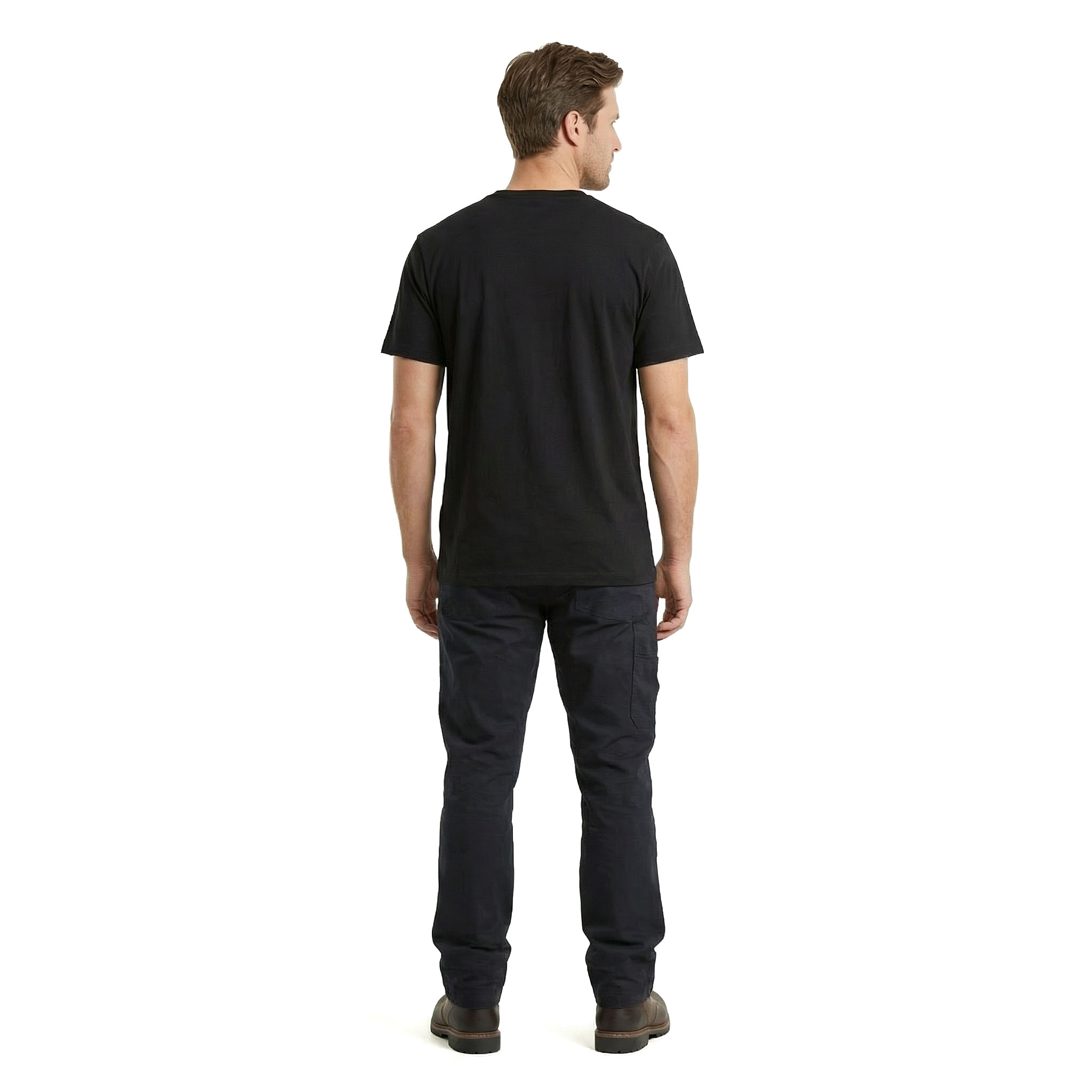 Westborn T-Shirt with chestpocket, Black, large image number 3