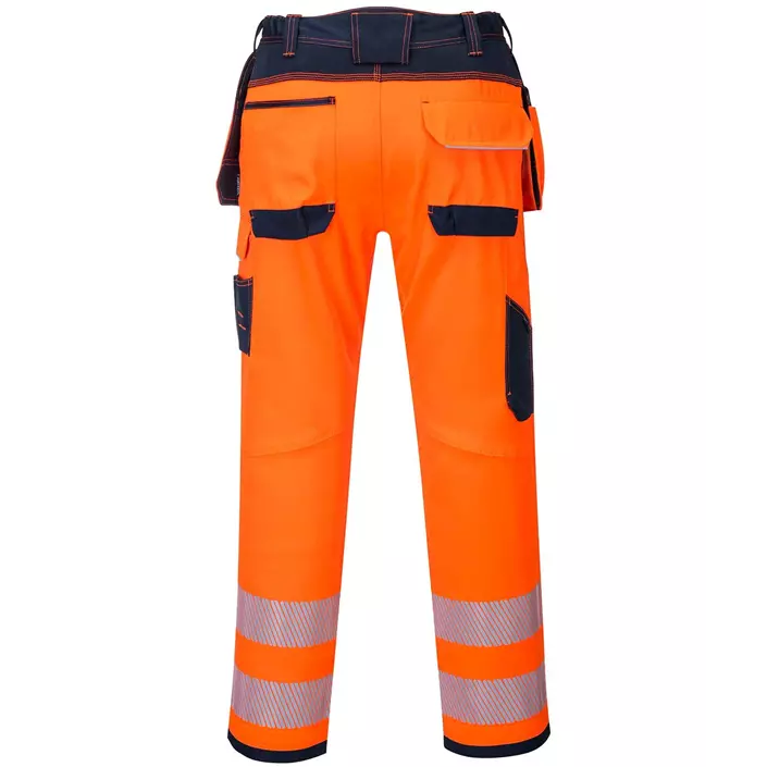 Portwest Vision craftsmen's trousers T501, Hi-Vis Orange/Dark Marine, large image number 1