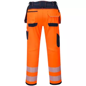 Portwest Vision craftsmen's trousers T501, Hi-Vis Orange/Dark Marine
