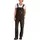 Carhartt Double Front BIB dameoverall, Mørkebrun, Mørkebrun, swatch