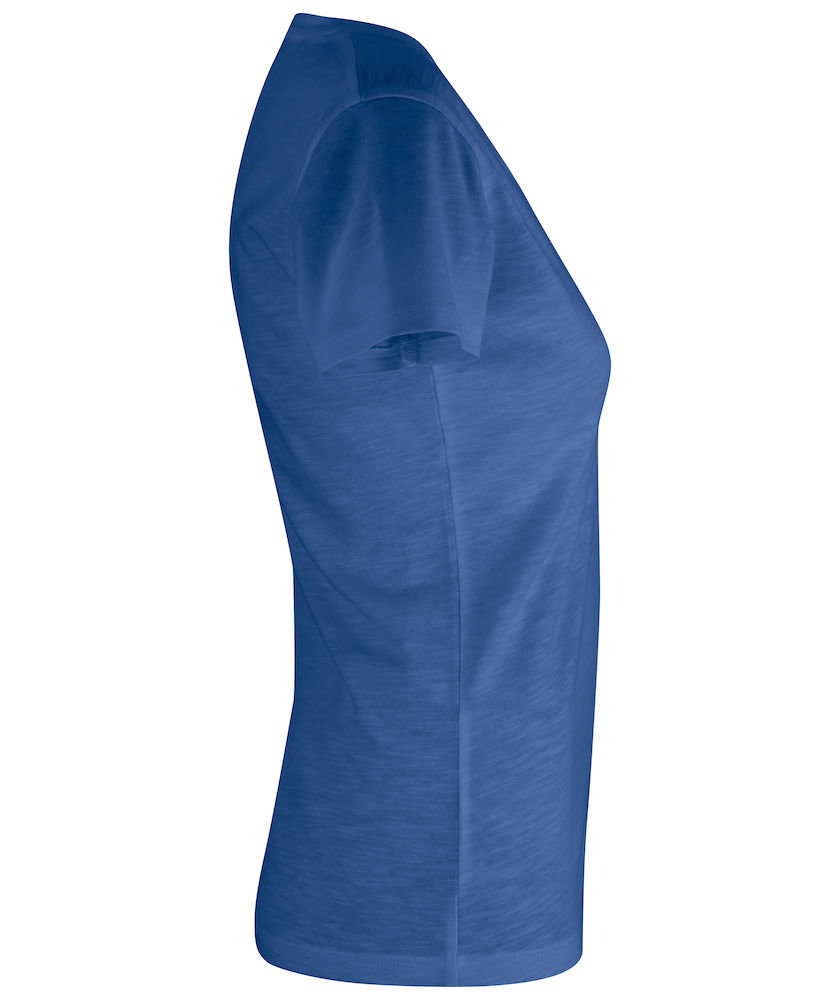 Clique Slub dame T-shirt, Bl&aring; Melange, large image number 2