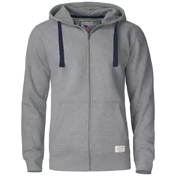 Cutter & Buck Twisp hoodie med blixtlås, Grey melange