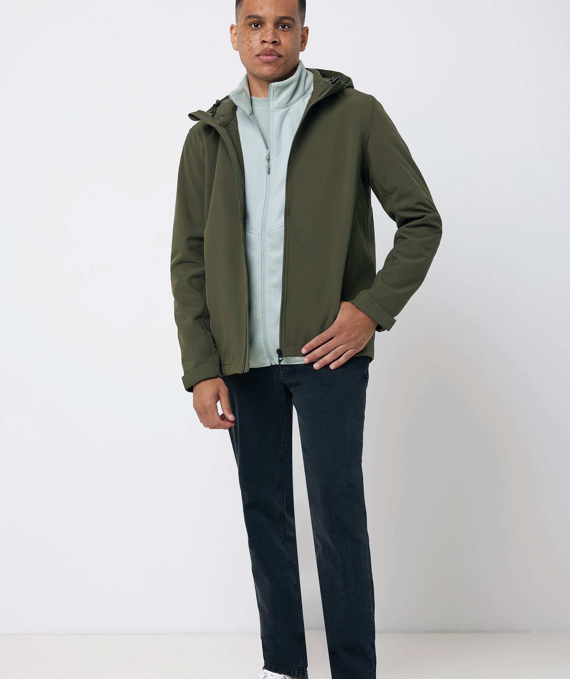 Iqoniq Makalu softshell jacket, Khaki, large image number 1