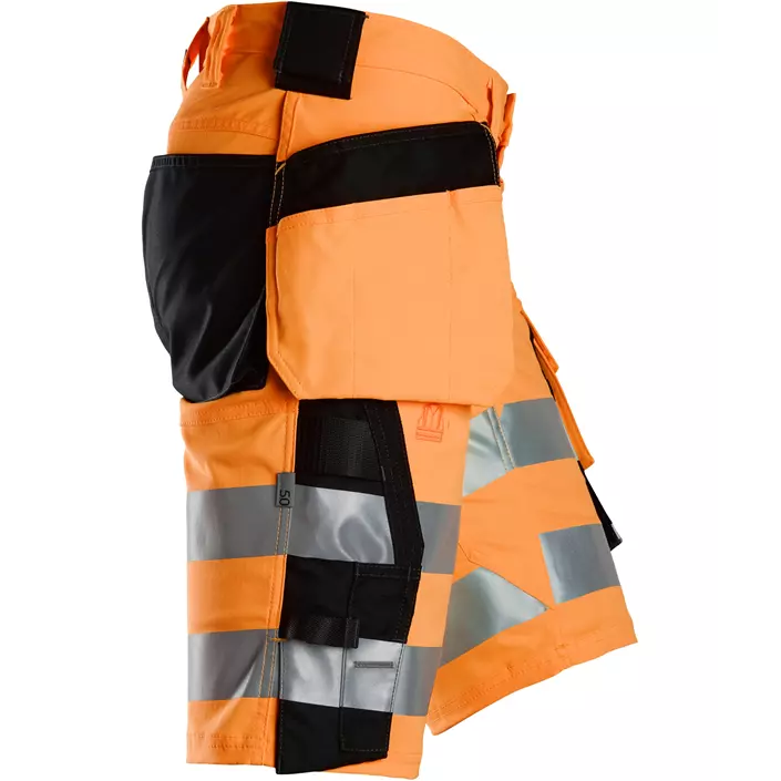 Snickers craftsman shorts 6135, Hi-Vis Orange/Black, large image number 2