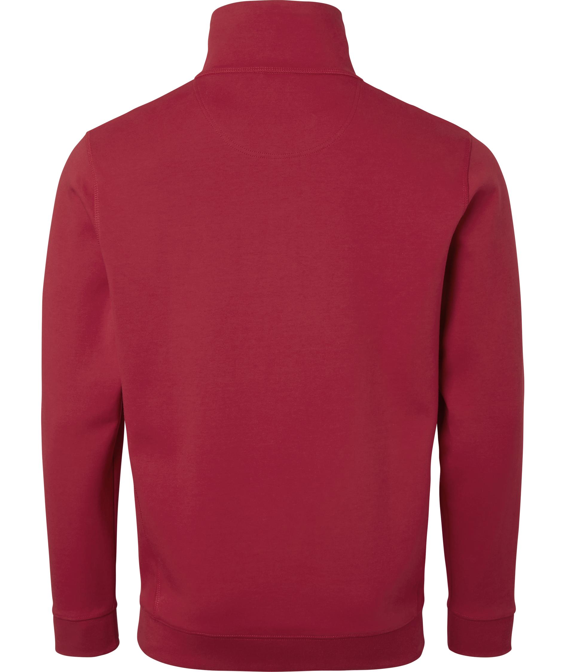 Top Swede sweatshirt med kort dragkedja 0102, R&ouml;d, large image number 1