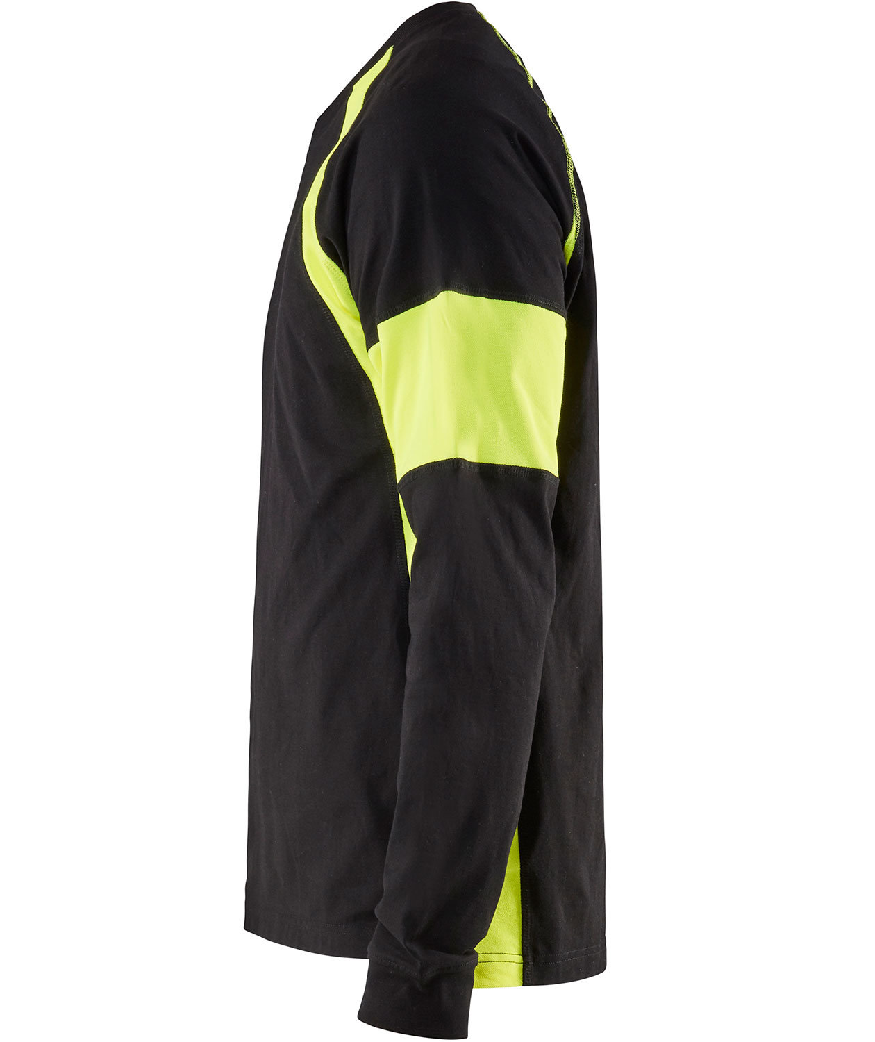 Bl&aring;kl&auml;der long-sleeved T-shirt, Black/Hi-Vis Yellow, large image number 2