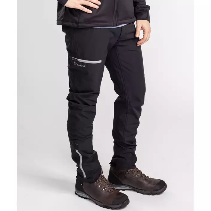 Pinewood Finnveden Trail stretch bukser, Sort, large image number 3
