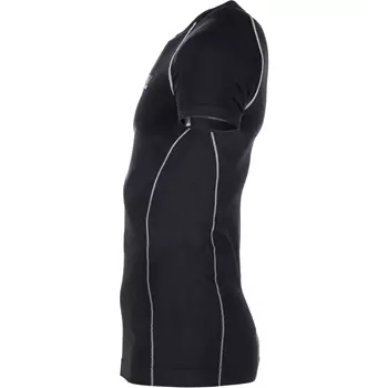 Kramp Technical seamless short-sleeved thermal undershirt, Black
