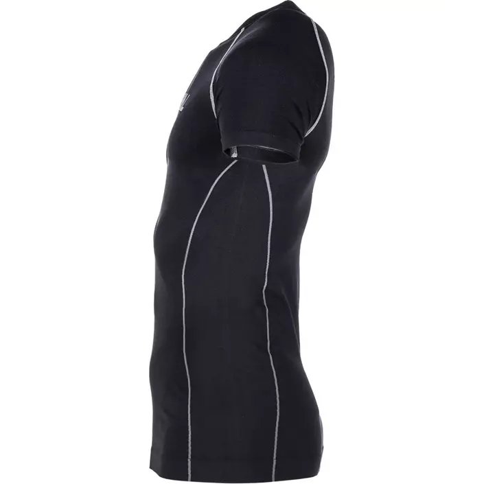 Kramp Technical seamless short-sleeved thermal undershirt, Black, large image number 1