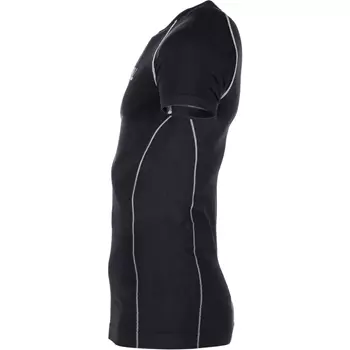 Kramp Technical seamless short-sleeved thermal undershirt, Black