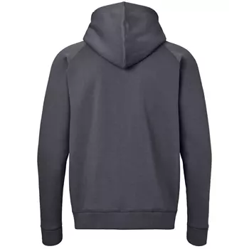 Kansas Icon X hoodie med blixtlås, Mörkgrå