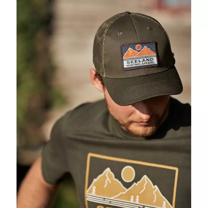 Seeland Gabbro Trucker Kappe, Grizzly brown, Grizzly brown, large image number 4