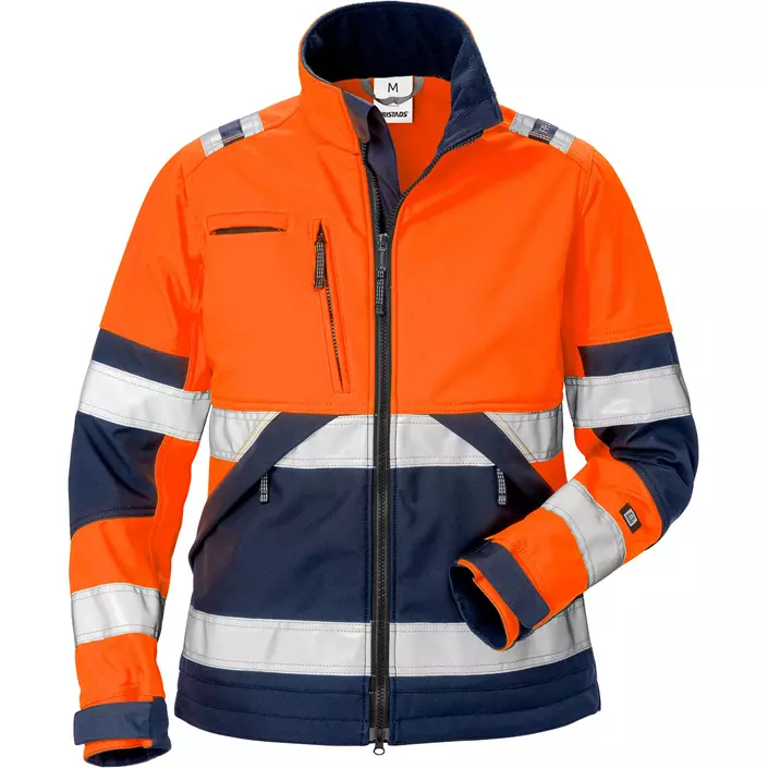Fristads women's softshell jacket 4183, Hi-vis Orange/Marine, large image number 0