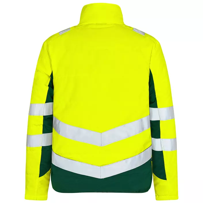 Engel Safety quiltet jakke, Hi-vis Gul/Grøn, large image number 1