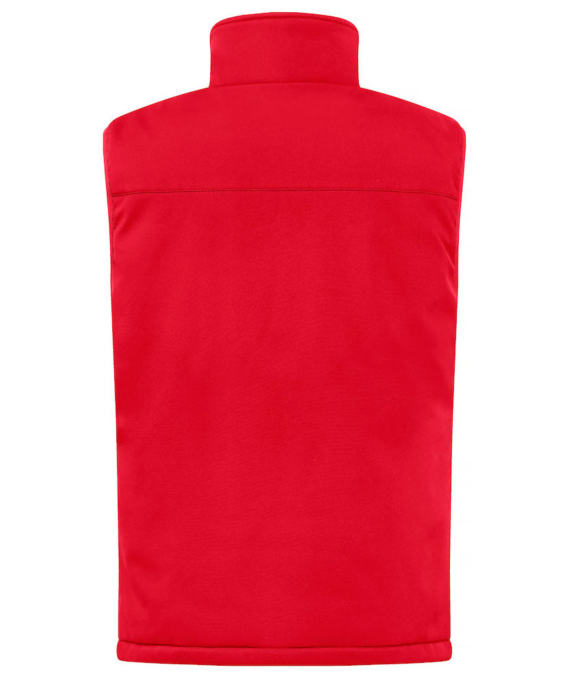 Clique lined softshell vest, Red, large image number 1