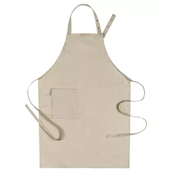 Segers 4579 bib apron with pocket, Sand