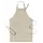 Segers 4579 bib apron with pocket, Sand, Sand, swatch