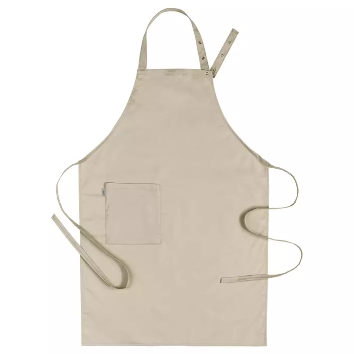 Segers 4579 bib apron with pocket, Sand, Sand, large image number 0