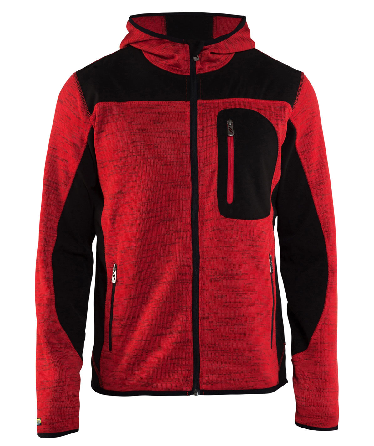 Bl&aring;kl&auml;der knitted softshell jacket X4930, Red/Black