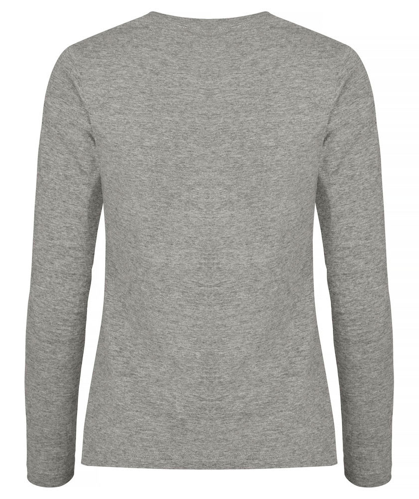 Clique women's Premium Fashion long-sleeved T-shirt, Grey melange