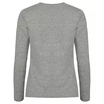 Clique dame Premium Fashion langærmet t-shirt, Grey melange 