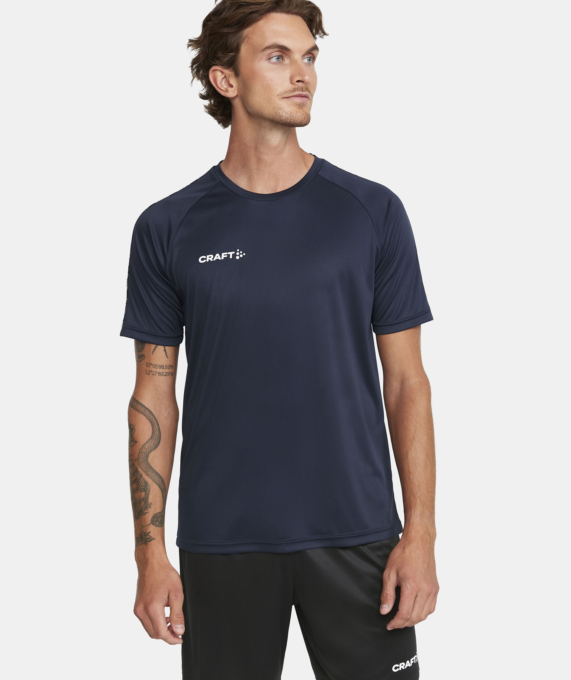 Craft Squad 2.0 Contrast Jersey T-shirt, Navy, large image number 4